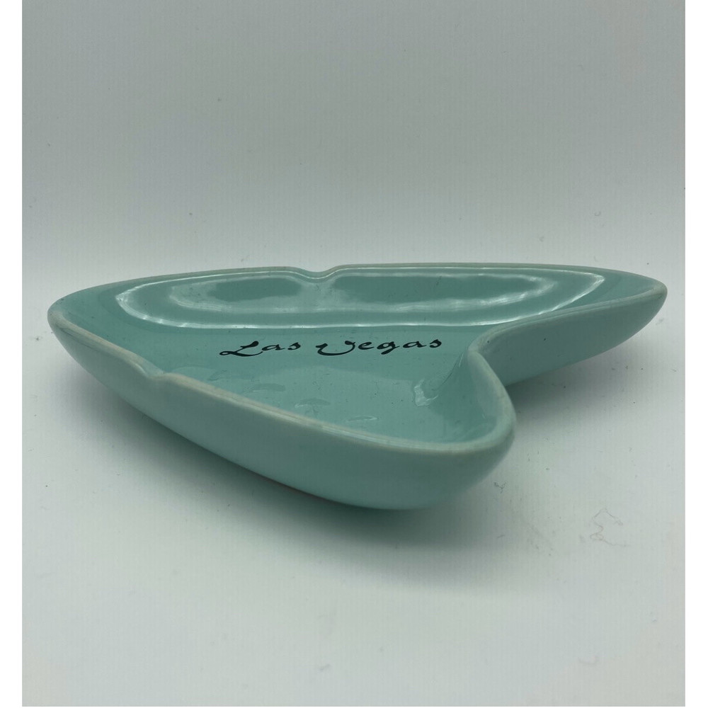 Las Vegas Ceramic turquoise Atomic Ashtray